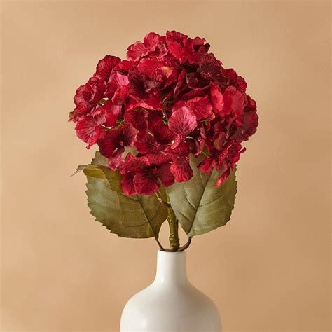 Buy Botanical Artificial Hydrangea Flower Stick - 55cm from Home Centre ...