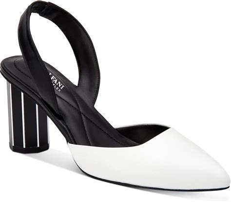 Buy Alfani Womens White Back Elastic Cushioned Sierraa Pointed Toe ...