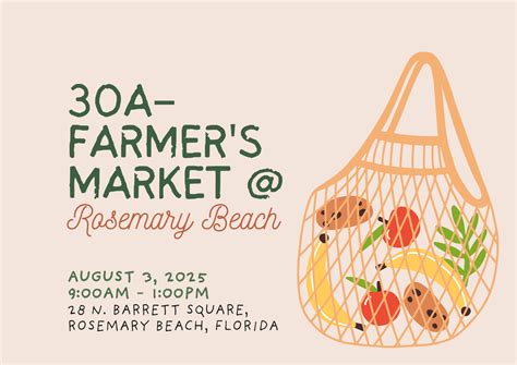 Florida - 30a Farmers Market - Barrett Square / Rosemary Beach - Usha's ...