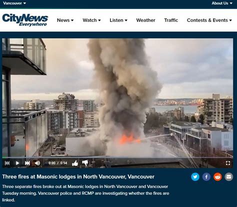 Video shows Vancouver Masonic lodge fire in 2021, not 2022 | Fact Check
