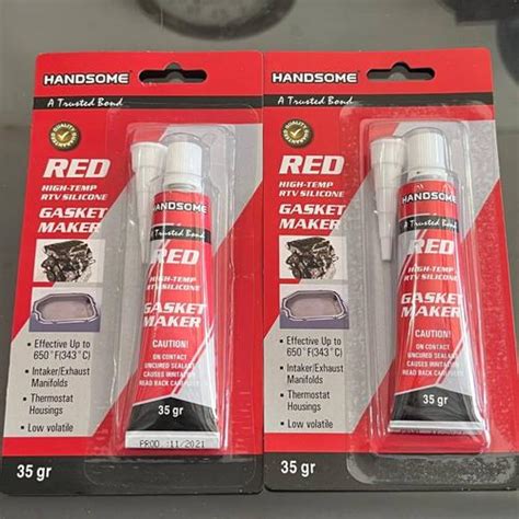 Jual Lem Red Silicone Sealant / Red Gasket Maker Handsome 35Gr - Kota ...
