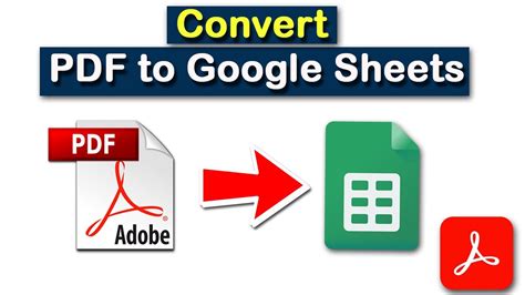 How to Convert PDF to Google Sheet free