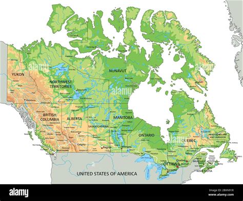 Map Of Canada High Resolution