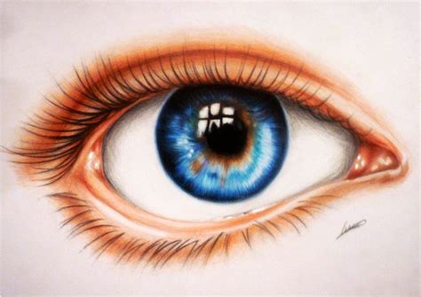 eye drawing color