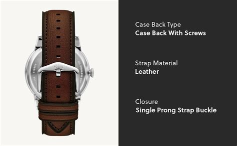 Fossil Men's Townsman Brown Analog Automatic Leather Watch ME3266 ...