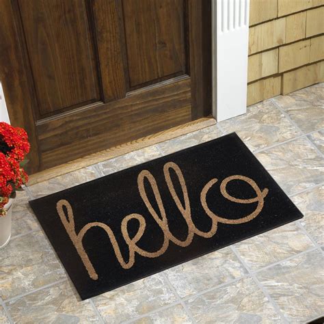 Peterlee Hello Coir Doormat | Door mat, Outdoor door mat, Front door mats