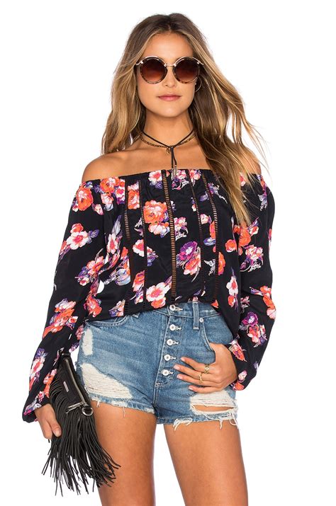 Tularosa x REVOLVE Rosa Top in Black Floral | REVOLVE