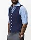 Men's Vest Waistcoat Daily Wear Vacation Going out Fashion Basic Spring ...