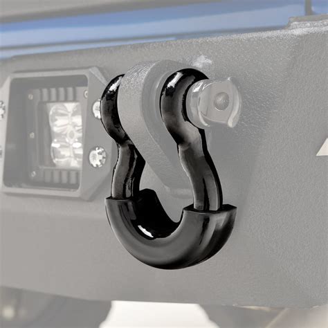 EAG 3/4 inch Black D-Ring Shackles 4.75 Ton Capacity with 7/8 inch ...