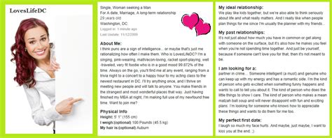 Valanglia: WRITING A PERSONAL PROFILE FOR A DATING SITE: AN EXAMPLE
