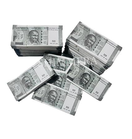 SHIMMERA Duplicate Money Fake Currency Notes Dummy Rupee Bundle Money ...