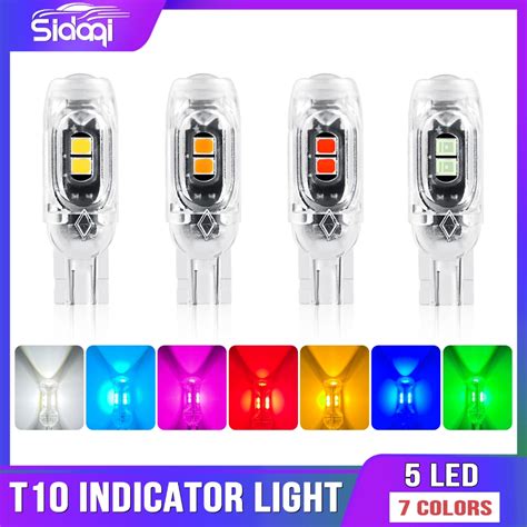 1piece T10 W5W lens Led Flash Strobe Bulb 194 WY5W Flashing Interior ...