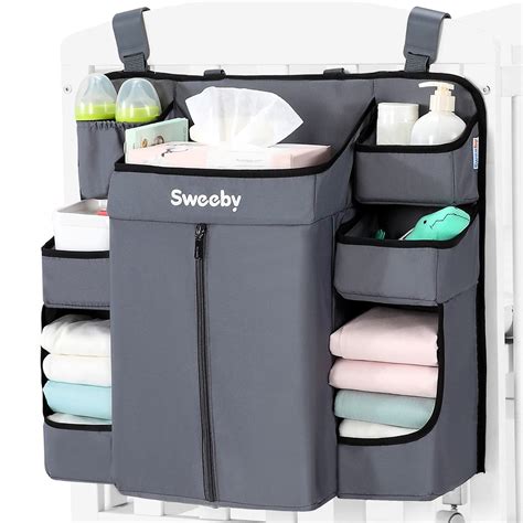 Sweeby Diaper Organizer for Changing Table and Crib Diaper Stacker ...
