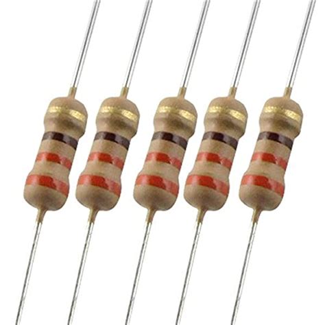 SOOTRA BRANDED carbon film resistor 1/4 watt 4 Band Tolerance 5% - Pack ...