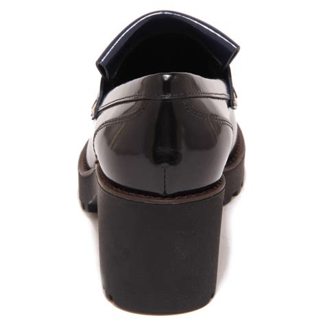 5896O mocassino HOGAN ROUTE nero/blu scarpa donna shoe woman