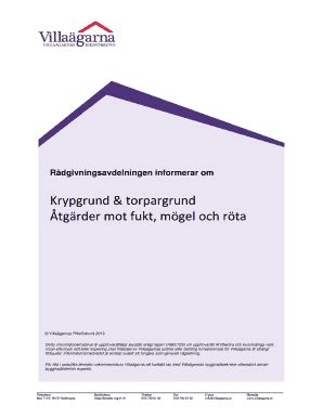 Fillable Online Krypgrund & torpargrund tg rder mot fukt, m gel och ...