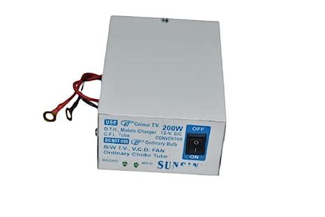 RASHRI ; One For All 200 watt 12v DC to AC converter for TV, LED, Fan ...