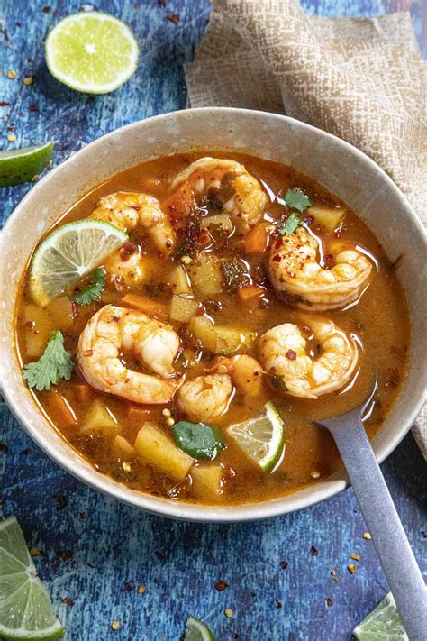 Caldo de Camaron (Mexican Shrimp Soup) - Chili Pepper Madness