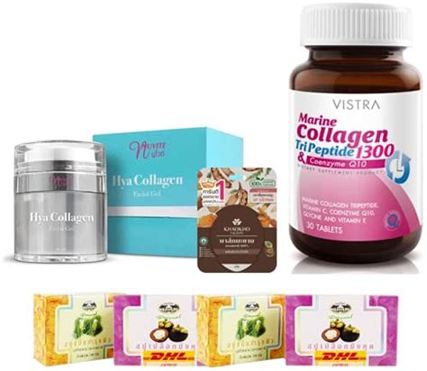 Buy Set A37 NUVITE HYA COLLAGEN FACIAL GEL 30 Vistra Marine Collagen ...