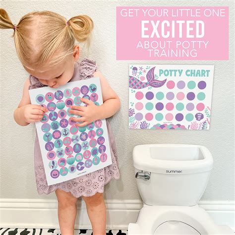 Snapklik.com : Hadley Designs Mermaid Potty Training Chart For Toddler ...