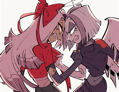 vaggie and lute (hazbin hotel) drawn by yasutak1192 | Danbooru