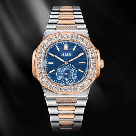 AL3053 Blue Dimond Dial Analog Watch – Alix Store