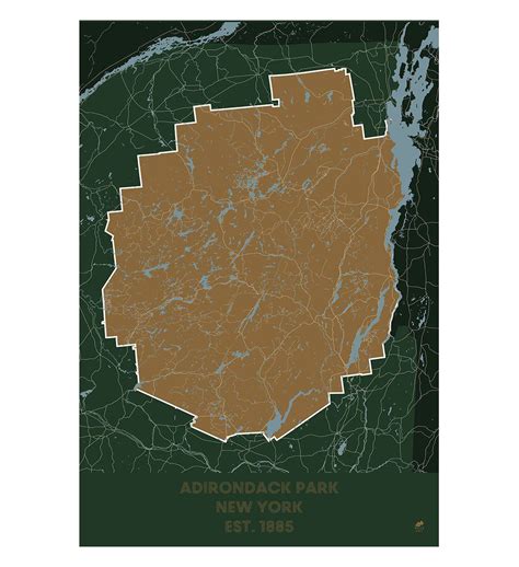 Adirondack Park Map , The Adirondack Map – Leo Löwchen