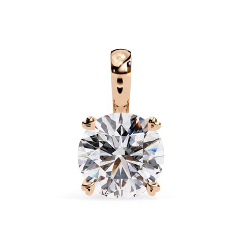Luxury Round Lab Grown Diamond Pendant – ONYA
