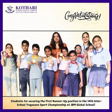 Celebrating Victory in the 14th InterSchool Yogasana Championship ...