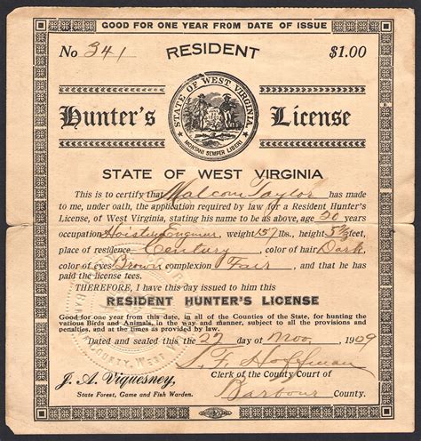 Earliest Hunting & Fishing Licenses - Waterfowl Stamps and More