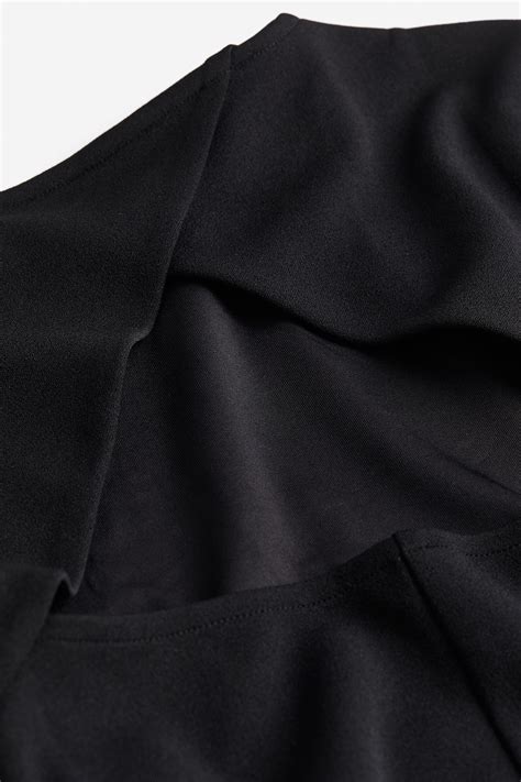 Women's Black Cut-out jersey dress | H&M IN