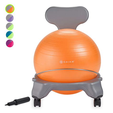 Buy Gaiam Kids Balance Ball Chair - Classic Children's Stability Ball ...