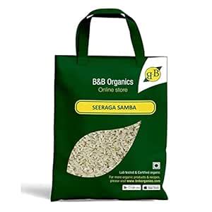 B&B Organics Aromatic Seeraga Samba Rice (10kg)/ Certified Organic ...