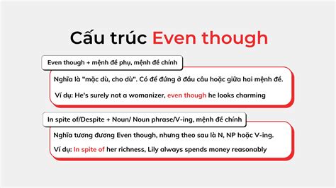 Even though là gì? Cấu trúc và cách dùng chi tiết nhất