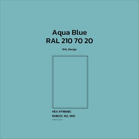 About RAL 210 70 20 - Aqua Blue Color - Color codes | matching colors ...