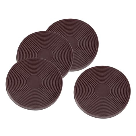 Buy NC Set of 4 Non-Skid Furniture Wheel Gripper Cups Round Coasters ...