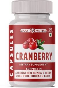 DAILY NUTRA Cranberry Supplement for Urinary Tract Infection 60 ...