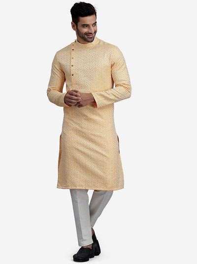 Sorbat Yellow Kurta for Men – The Kurta Company