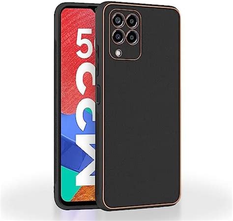 Pikkme Samsung Galaxy M33 5G Back Cover | Gold Electroplating Leather ...