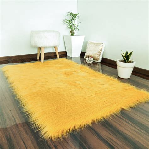 Soft Shaggy Rugs – Fluffy Rug- Faux Fur – Brown Premium Long Fur – Avi ...