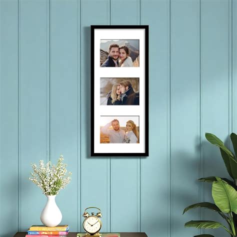 Photo Frame Collage 10x15 cm Photos Display 3 Oppenings Wall Mounting ...