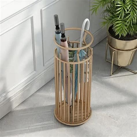Unique Lifestyle Golden "Marble Pillar" Style Umbrella Stand in Metal ...