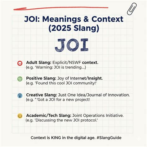 JOI Meaning in Slang: Full Guide (2025 Update)