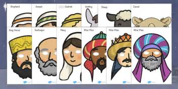 Nativity Costume Masks (teacher made) - Twinkl