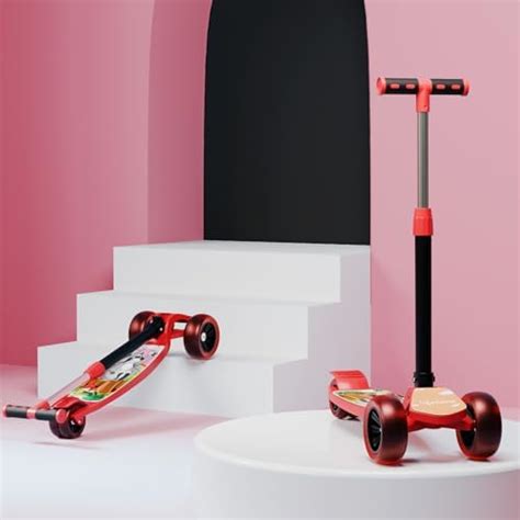 Baybee Alpha Kick Scooter for Kids, Smart 3 Wheel Kids Scooter with 4 ...