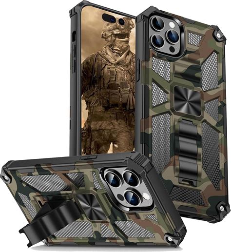 Amazon.com: CCSmall for iPhone 15 Pro Max Camouflage Case for Men ...