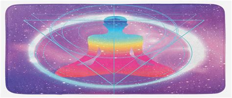 East Urban Home Human Silhouette Lotus Position Triangles Circles ...