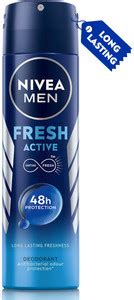 NIVEA Fresh Active long lasting freshness Deodorant Spray - For Men ...