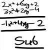 From the sum of 3x2 + 4xy – 5 and 7 + 2xy – x 2 subtract 2xy + 3x2 – 4 ...