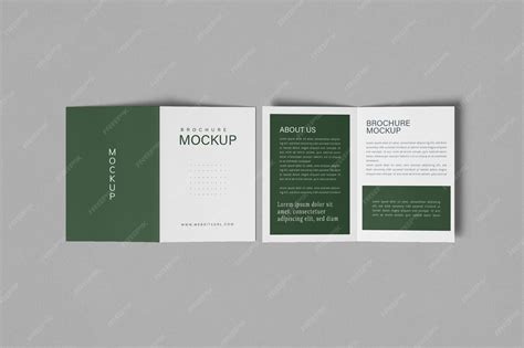 Bi fold brochure mockup | Premium PSD
